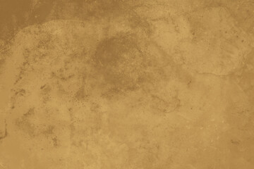 Abstract ocher background. Imitation of aged texture copy space.