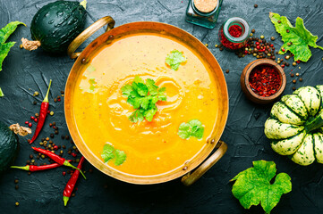 Autumn pumpkin soup