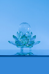 Crystal ball The golden color is clear and beautiful.