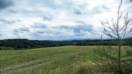 Obraz premium czech agricultural landscape in countryside