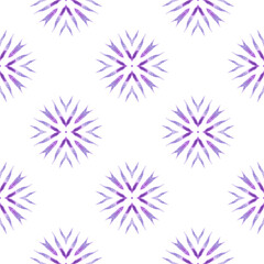Tiled  watercolor background. Purple modern boho 