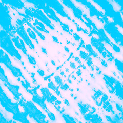 Bright blue tie dye animal print. Tie-dye wallpaper background. 80's retro zebra print tie dye wallpaper.