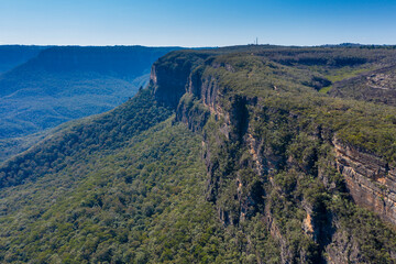 Naklejka premium The Kedumba Pass in The Blue Mountains in Australia