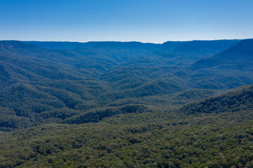The Kedumba Pass in The Blue Mountains in Australia