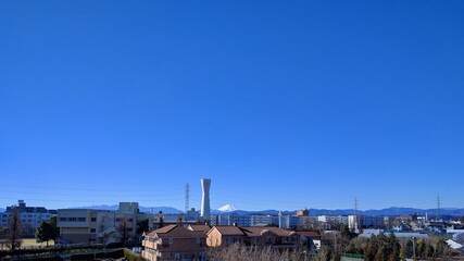 Fototapeta na wymiar Landscape with Mt.Fuji