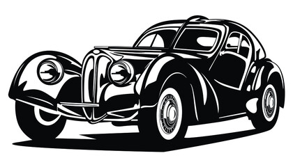 Plakat Classic vintage retro car design