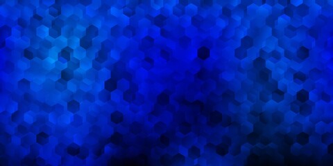 Dark pink, blue vector background with random forms.