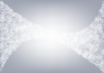 Silver Snow Vector Gray Background. Winter 