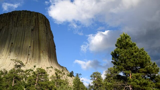 Beautiful panoramic view of Devil's Tower National Monument
