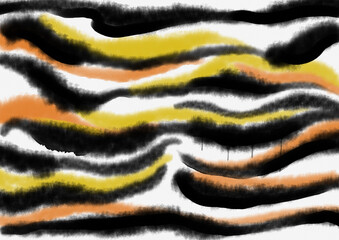 Watercolor zebra skin pattern. Abstract background. Raster illustration