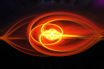 background with glowing globe