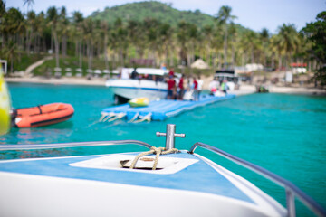 Front of the speed boat