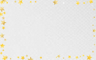 Golden Graphic Stars Vector Transparent 