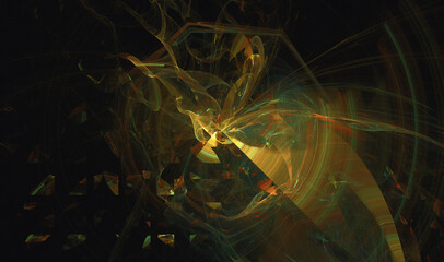 Computer generated fractal abstract background