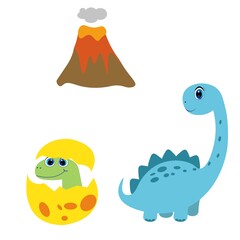 cute dino, dinosaur vector illustration cartoon character