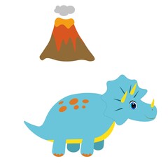 cute dino, dinosaur vector illustration cartoon character