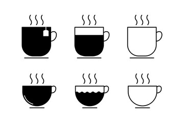 Coffee cup icon. Vector illustration. on white background