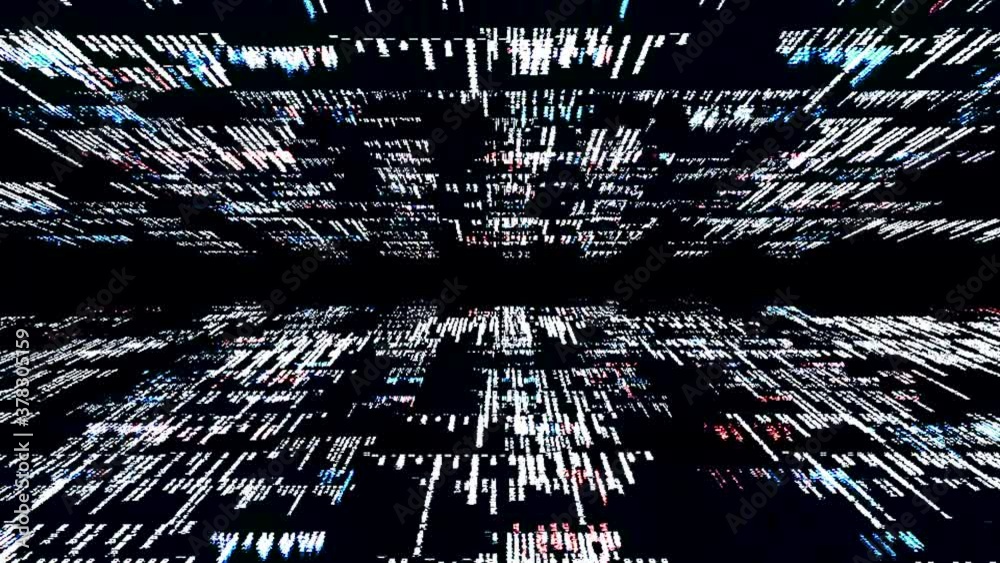 Poster black screen with programming language code running, seamless loop. animation. system engineering, c