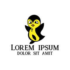 penguin illustration animal vector. penguin wildlife design vector