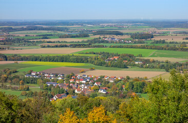 Fototapeta na wymiar Aerial view in Southern Germany