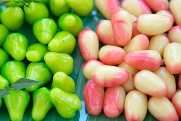 Deletable imitation fruits,Thaidessert.