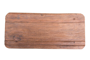 wooden plate isolated include clipping path on white background