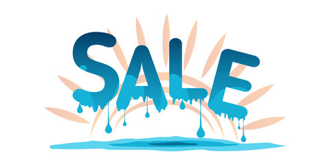 Summer sale banner vector illustration. Promotion banner for website, flyer and poster. Sale banners design template set. 