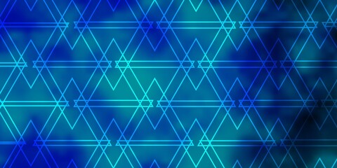 Light BLUE vector background with lines, triangles. Colorful illustration with triangles in simple style. Design for your promotions.