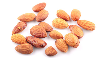 Almond isolated on white background