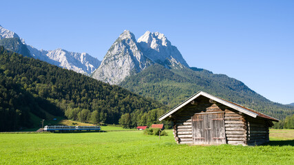 Wandern an der Zugspitze in Bayern