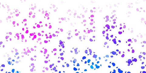 Light blue, red vector texture with memphis shapes.