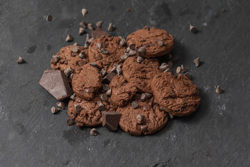 Tasty homemade chocolate cookies