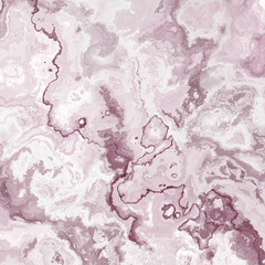 Obraz na płótnie Canvas Marble texture in pink, peach, lilac, oriental ebru technique, modern art, stains of mixed acrylic paint