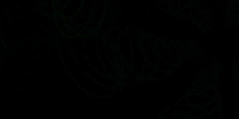 Dark green, yellow vector texture with disks.