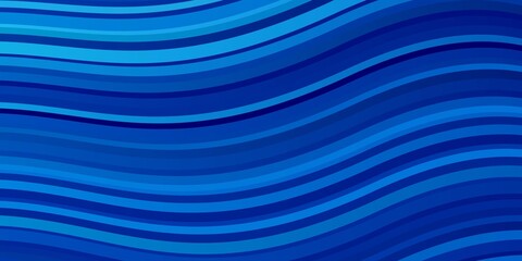 Light BLUE vector pattern with curves. Illustration in halftone style with gradient curves. Pattern for booklets, leaflets.
