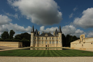 Château in wine region Médoc, France