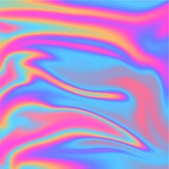  Vector abstract holographic background 80s - 90s, trendy colorful texture in neon color design for covers, flyers, brochures, posters, wedding invitations, Business Design or Social Media