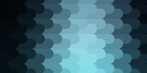 Dark BLUE vector layout with lines. Repeated lines on abstract background with gradient. Pattern for ads, commercials.