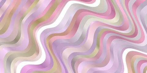 Light Multicolor vector background with bent lines. Brand new colorful illustration with bent lines. Pattern for booklets, leaflets.