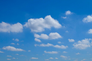 White cloud and Beautiful with blue sky background.