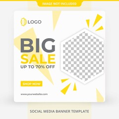 Social Media Fashion Sale Offer Discount Social Media Feed Square Banner Post Template Free