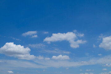 Obraz premium White cloud and Beautiful with blue sky background.