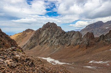 walk in the summer mountains