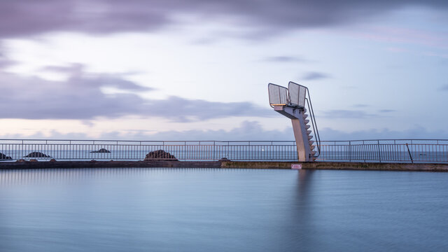 Diving board in French Brittany / Saint Quay Portrieux