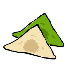 Illustration of Nama Yatsuhashi: Illustration like woodblock print