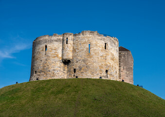 Fototapeta na wymiar Cliffords Tower in City of York