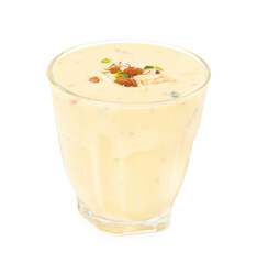 Fresh Almond Saffron Milk