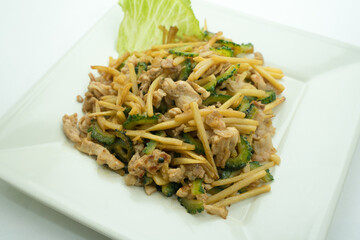 ゴーヤの青椒肉絲
