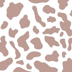Color drawn cow pattern 