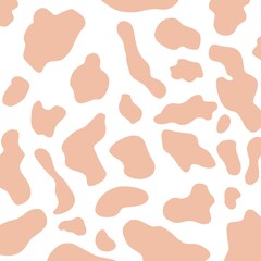 Color drawn cow pattern 